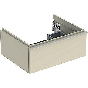 GEBERIT Icon vaskeskab 592x476x247mm 1skuffe sand-grå lakeret blankpoleret