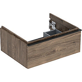 GEBERIT Icon vaskeskab 592x476x247mm 1skuffe nøddetræ hickory melamin træstruktur