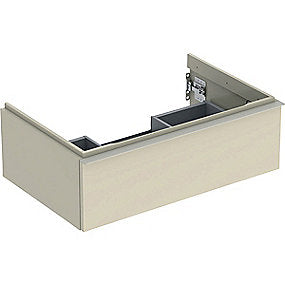 GEBERIT Icon vaskeskab 740x476x247mm 1skuffe sand-grå lakeret blankpoleret