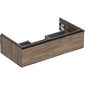 GEBERIT Icon vaskeskab 888x476x247mm 1skuffe nøddetræ hickory melamin træstruktur