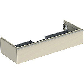 GEBERIT Icon vaskeskab 1184x476x247mm 1skuffe sand-grå lakeret blankpoleret