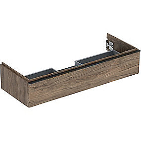 GEBERIT Icon vaskeskab 1184x476x247mm 1skuffe nøddetræ hickory melamin træstruktur