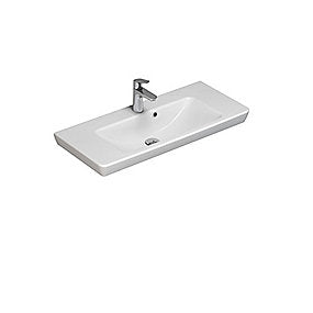 Dansani håndvask Lotto 85x38 cm porcelæn hvid