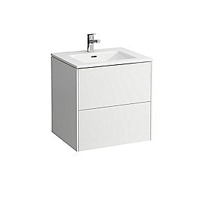 Laufen base møbelpakke 60 Pro S slim håndvask 1 hanehul. 2 skuffer, hvid højglans