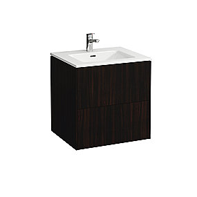 Laufen Pro S møbelpakke slim håndvask 60 cm & underskab, mørk elm