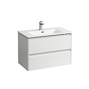 Laufen Palace møbelpakke 80cm, alugreb, softclose, hvid højglans