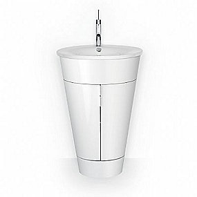 Duravit Starck 1 vaskskab 56cm. Tønde formet. Højglans hvid