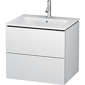 Duravit L-Cube håndvaskeskab 550x620x481mm hvid mat, med 2 skuffer til ME by Starck håndvask 233663