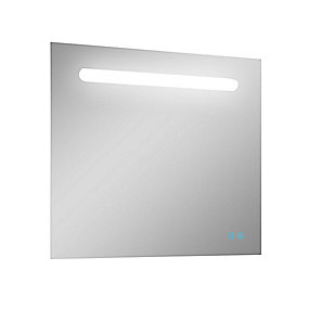 IMAGE Spejl 80 cm LED højde 70 cm med 2 stk USB stik og Anti dug