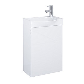 IMAGE Compact 45 CM Møbelskab & håndvask, hvid højglans
