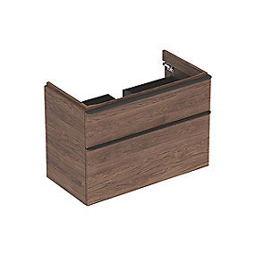 GEBERIT Smyle vaskeskab 884x617x470mm 2skuffer nøddetræ hickory