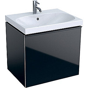 GEBERIT Acanto vaskeskab 595x535x475mm 1skuffe sort