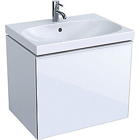 GEBERIT Acanto vaskeskab 640x535x475mm 1skuffe hvid