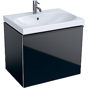 GEBERIT Acanto vaskeskab 640x535x475mm 1skuffe sort
