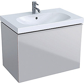 GEBERIT Acanto vaskeskab 740x535x475mm 1skuffe sand-grå