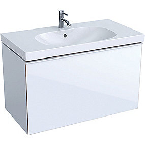 GEBERIT Acanto vaskeskab 890x535x475mm 1skuffe hvid højglans