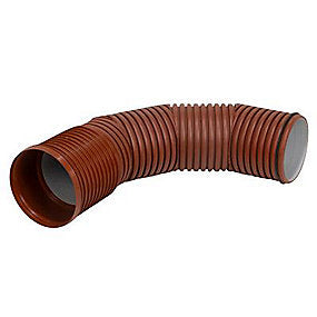 Pipelife PP-bøjning 90gr. 250mm m/1 muffe og tætningsring. Pragma