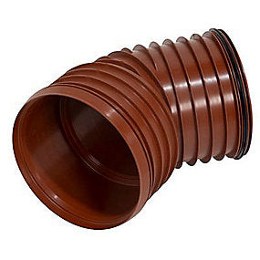 Pipelife PP-bøjning 45gr. 200mm m/1 muffe og tætningsring. Pragma