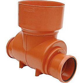 Pipelife PP rense-inspektionsbrønd 425-315mm T1, lige gennemløb for glat rør.