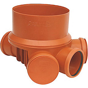 Pipelife PP rense-inspektionsbrønd 315-110mm T5, universal med fleksible indsatser og propper.