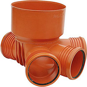 Pipelife PP rense-inspektionsbrønd 425-250mm T5, universal med fleksible indsatser og propper.