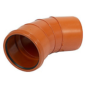 Pipelife PP-bøjning 45 gr. 400mm EN1852