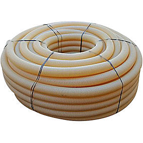 Pipelife drænrør 160/145mm. 1,3x5mm slids. Hvid PVC. Rulle á 50 mtr.