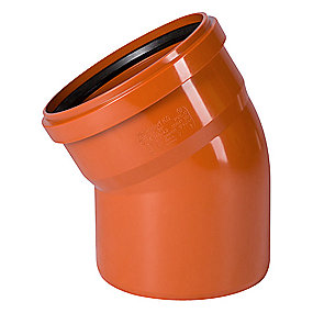 Ostendorf PVC bøjning 30 gr. 200 mm. med kort indstiksmuffe