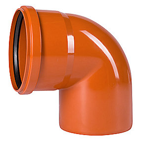 Ostendorf PVC bøjning 87 gr. 200 mm. med kort indstiksmuffe