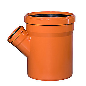Ostendorf PVC-grenrør 45 gr. 400x160mm med kort indstiksmuffe