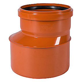 Ostendorf PVC-reduktion 250-200 mm med kort indstiksmuffe