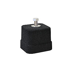 Tekno 100 1 sæt, 4 stk gummifødder, 70x70x60 mm, Sort, 400 kg
