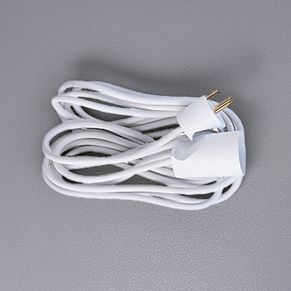 E-line forlængerledning 3G1,0 H05VV-F, med jord, 230V/13A, plastkabel, 5m, hvid