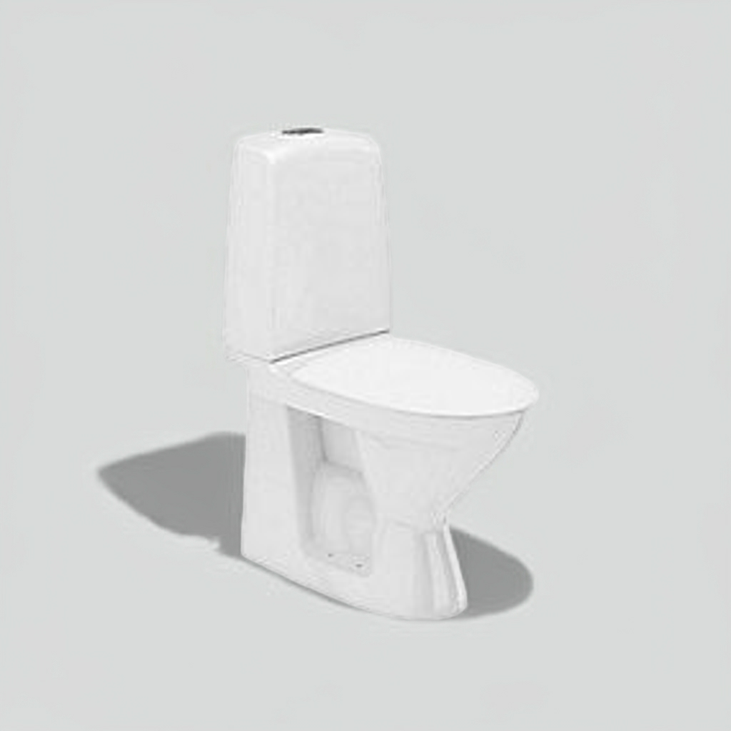 Ifö Spira toilet 6260. Med skjult S-lås. Rimfree. Hvid