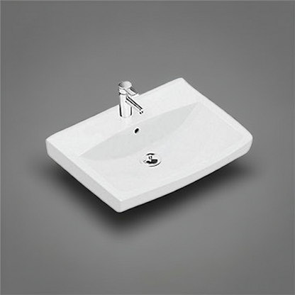 Ifö Spira håndvask lige 570 x 435 mm. 15022 montering bolte eller bæringer, med hanehul og overløb.