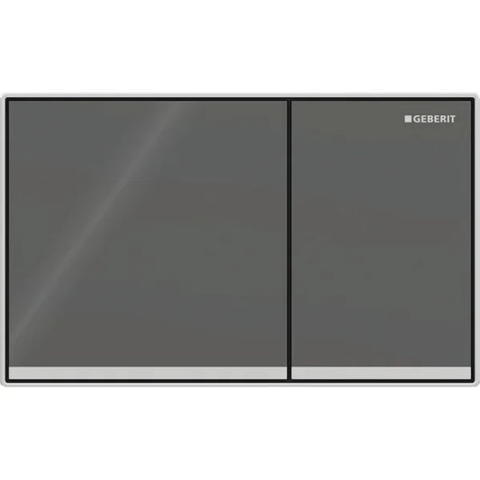 GEBERIT Sigma60 betjeningsplade, dobbeltskyl betjeningsplade, planmonteret betjeningsplade, lava betjeningsplade, spejlglas betjeningsplade, blankforkromet betjeningsplade, Geberit betjeningsplade, Sigma cisterne betjeningsplade.