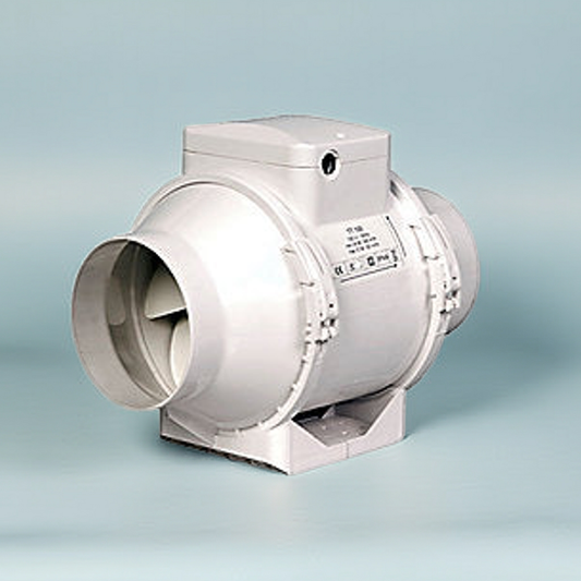 Duka Kanalventilator 100TT Ø100MM 100TT Kanalventilator til indbygning i loftsrummet
